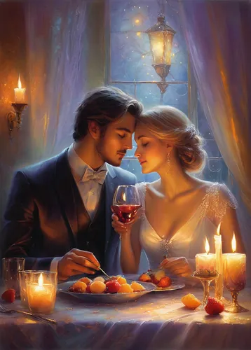 romantic dinner,romantic portrait,romantic night,romantic scene,romantic look,romantic,romantic rose,candle light dinner,candlelights,romance novel,dinner for two,courtship,candle light,serenade,young couple,candlelight,romance,romantic meeting,fantasy picture,lights serenade,Conceptual Art,Daily,Daily 32
