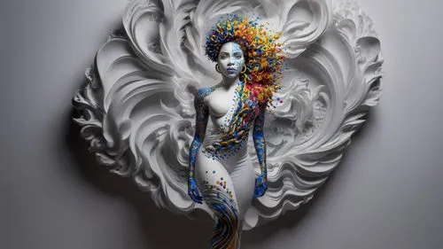 bodypainting,decorative figure,body painting,png sculpture,neon body painting,fractals art,body art,bodypaint,decorative art,paper art,krishna,chinese art,decorative fan,fairy peacock,woman sculpture,dryad,indian art,garuda,hare krishna,baroque angel