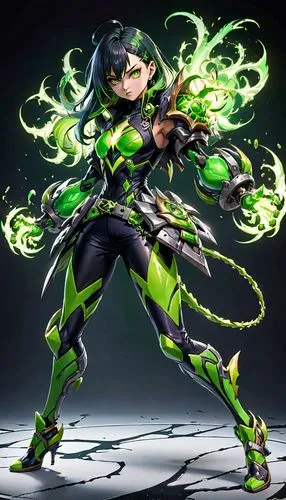 patrol,medusa gorgon,ephedra,medusa,marie leaf,sword lily,green aurora,caerula,background ivy,jade,sprout,green snake,ivy,meteora,green skin,malva,kayano,water-the sword lily,mantis,yuzu,Anime,Anime,General