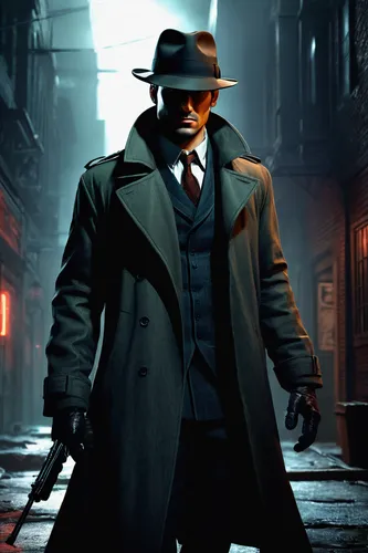 detective,investigator,overcoat,spy,spy visual,private investigator,inspector,holmes,mafia,rorschach,sherlock holmes,black city,spy-glass,film noir,trench coat,secret agent,agent 13,black businessman,black hat,smooth criminal,Illustration,American Style,American Style 06