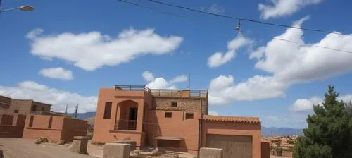 the houses are built on land in small portions of a desert,ouarzazate,kasbah,la kasbah,yazd,taroudant,zagora,Photography,General,Realistic