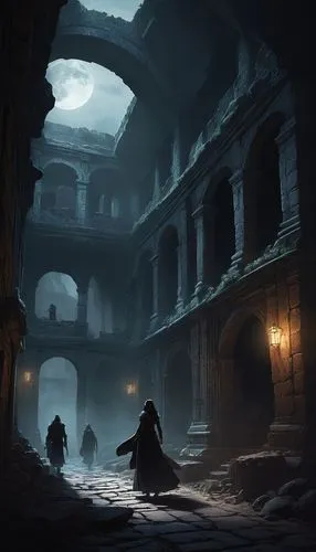 khandaq,hall of the fallen,dishonored,theed,undercity,ravenloft,Conceptual Art,Fantasy,Fantasy 11