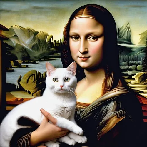 monalisa,mona lisa,giorgione,mona,bronzino,gioconda,memling,perugino,cleopatra,cat portrait,titian,tretchikoff,antonello,pinturicchio,sphinxes,delatour,cat european,pompeian,catiline,tiziano,Photography,General,Realistic