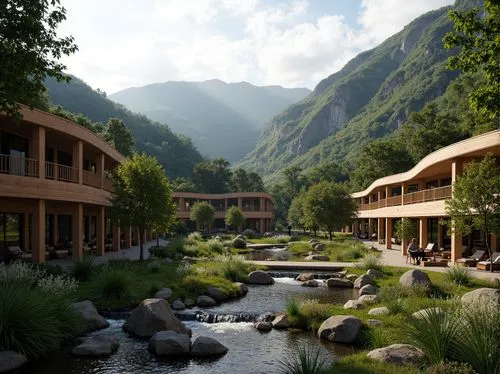 amanresorts,oberoi,andermatt,shangrila,shangri,building valley,alpine village,rivendell,taroko,ilse valley,ecovillages,ecovillage,lefay,hotel complex,hushan,nantou,auberge,teahouses,indian canyon golf resort,bogart village