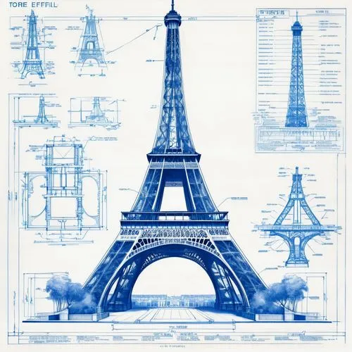 paris clip art,french digital background,eiffel,eiffel tower,eurotower,minar,Unique,Design,Blueprint