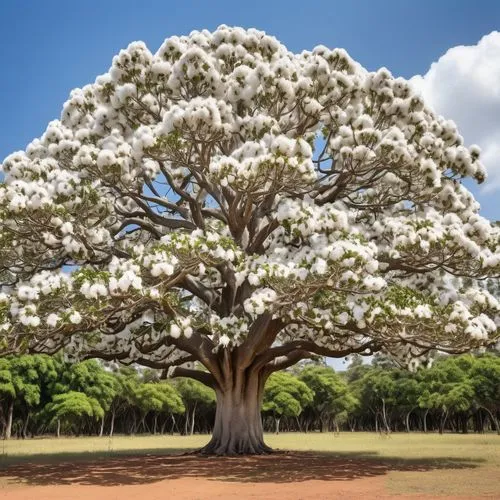 a giant white cotton tree,adansonia,carob tree,tree white,flower tree,blossom tree,magnolia tree,jaggery tree,silk tree,argan tree,flourishing tree,cockspur coral tree,ornamental tree,madagascar,afric