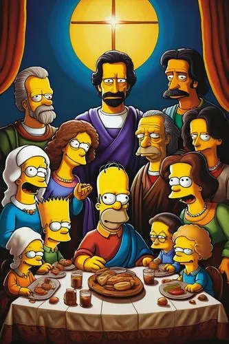 flanders,homer simpsons,homer,holy supper,last supper,christ feast,the first sunday of advent,the second sunday of advent,the third sunday of advent,bart,god the father,minifigures,birth of jesus,advent time,birth of christ,advent season,holy 3 kings,first advent,god,praise,Unique,3D,Toy