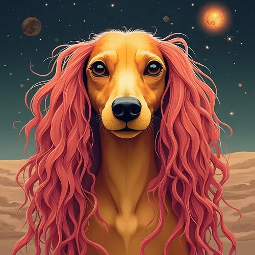 saluki,afghan hound,dachshund,dog illustration,vizsla,spaniel