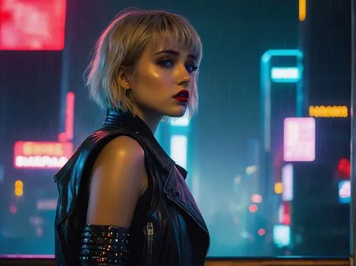 bladerunner,neon lights,nerve,replicants,replicant,neon light,xcx,futurepop,birds of prey-night,noir,electropop,cyberpunk,synth,femme fatale,city lights,neon sign,blue rain,lights,riverdale,retro woman,Conceptual Art,Daily,Daily 23