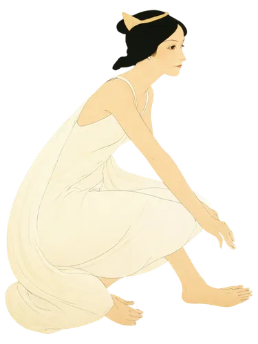 art deco woman,ancient egyptian girl,greek myth,milkmaid,flapper,psyche,kate greenaway,lycaenid,girl in a long dress,girl in a long,laundress,athena,aphrodite,greek mythology,woman frog,pregnant woman icon,girl with bread-and-butter,harpy,woman of straw,athenian,Illustration,Retro,Retro 07