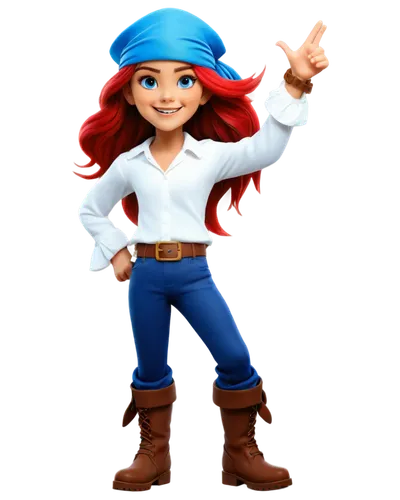 sirhind,derivable,jeans background,scotswoman,storybook character,ariel,chitralada,redcap,cute cartoon character,dressup,kalinka,3d model,cute cartoon image,seamico,zarina,trine,mininster,3d figure,disney character,lutin,Illustration,American Style,American Style 12