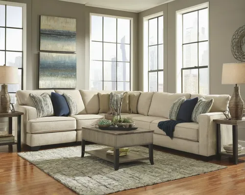 Benchcraft Ameer 3-Piece Sectional - Item Number: 8180655+46+67,sofa set,family room,loveseat,slipcover,living room,upholstery,soft furniture,contemporary decor,seating furniture,sitting room,livingro