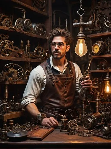 watchmaker,steampunk,clockmaker,clockmakers,watchmakers,tinsmith,blacksmith,craftsman,antiquorum,gutenberg,chemist,merchant,pawnbrokers,horologist,apothecary,librarian,metalsmith,blacksmiths,chocolatier,candlemaker,Art,Artistic Painting,Artistic Painting 25