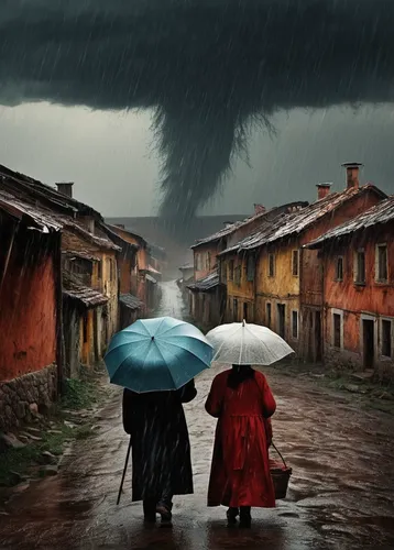 man with umbrella,monsoon,heavy rain,walking in the rain,hanoi,umbrellas,rainy day,rain protection,rainstorm,brolly,rainy season,ha noi,asian umbrella,little girl with umbrella,bad weather,rainy weather,raining,srinagar,photo manipulation,photoshop manipulation,Photography,Documentary Photography,Documentary Photography 32