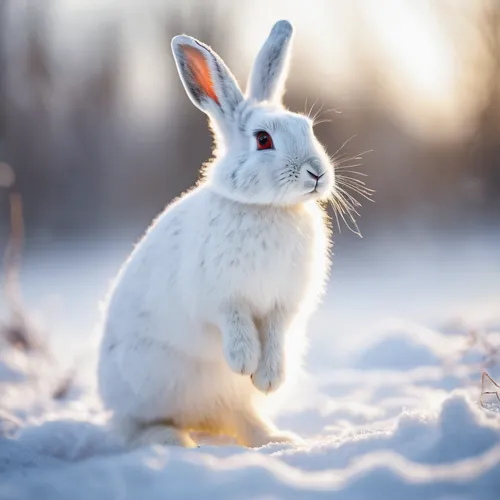 snowshoe hare,arctic hare,snow hare,european rabbit,lepus europaeus,mountain cottontail,dwarf rabbit,cottontail,domestic rabbit,leveret,audubon's cottontail,european brown hare,eastern cottontail,winter animals,white bunny,wild rabbit,desert cottontail,white rabbit,gray hare,steppe hare,Photography,General,Fantasy