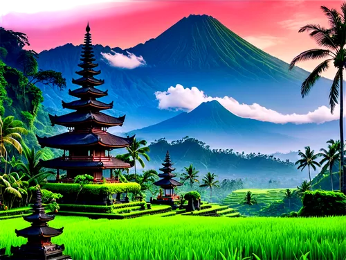 landscape background,cartoon video game background,rice terrace,japanese background,japan landscape,bali,background colorful,rice fields,indonesia,vietnam,colorful background,asian architecture,rice paddies,background view nature,mountain landscape,3d background,oriental,mountainous landscape,full hd wallpaper,beautiful landscape,Conceptual Art,Sci-Fi,Sci-Fi 04