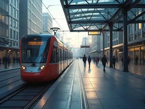 randstadrail,pasila,friedrichstrasse,tramlink,flexity,ringbahn,metropolia,streetcars,alexanderplatz,stadtbahn,dlr,citiseconline,light rail train,tramways,airtrain,duesseldorf,hauptbahnhof,eurostarzug,oebb,light rail,Photography,General,Realistic