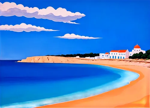 beach landscape,seaside resort,noirmoutier,coastal landscape,beachfronts,seaside country,gironde,beach scenery,tranquebar,courroye,puglia,seaside view,seaside,sand coast,pei,aquitaine,beach hut,beach restaurant,dream beach,palanga,Art,Artistic Painting,Artistic Painting 09