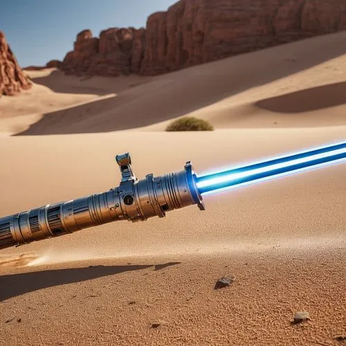 laser sword,lightsaber,thermal lance,capture desert,star wars,deep-submergence rescue vehicle,admer dune,digital compositing,sand timer,starwars,laser guns,erbore,arc gun,rocket-powered aircraft,luke skywalker,alien weapon,alternative energy,cg artwork,laser pointer,merzouga