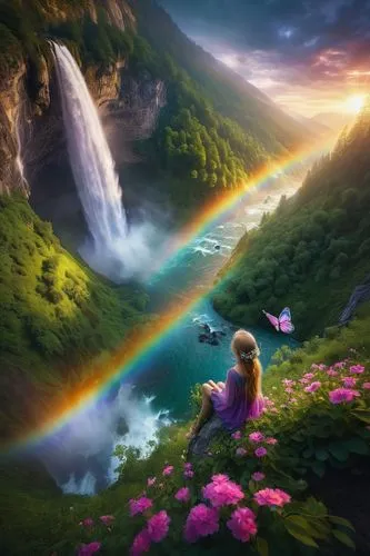 fantasy picture,rainbow bridge,rainbow and stars,rainbow background,rainbow clouds,fantasy landscape,moonbow,unicorn and rainbow,fairy world,dream world,rainbow,rainbow colors,children's background,beautiful landscape,magical moment,rainbow world map,rainbow rose,dreamland,raimbow,landscapes beautiful,Photography,Documentary Photography,Documentary Photography 22