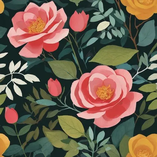 roses pattern,floral digital background,japanese floral background,floral background,rose flower illustration,floral mockup,flowers pattern,camelliers,peony,peonies,seamless pattern repeat,background pattern,botanical print,pink floral background,paper flower background,tulip background,flower fabric,chrysanthemum background,flower background,floral pattern,Illustration,Vector,Vector 08