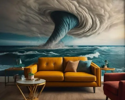 wind wave,tsunami,sea storm,tornado,big wave,tidal wave,the wind from the sea,oil painting on canvas,wall art,turmoil,wave pattern,smoke art,wind machine,nature's wrath,world digital painting,geological phenomenon,art painting,big waves,whirlwind,ocean waves