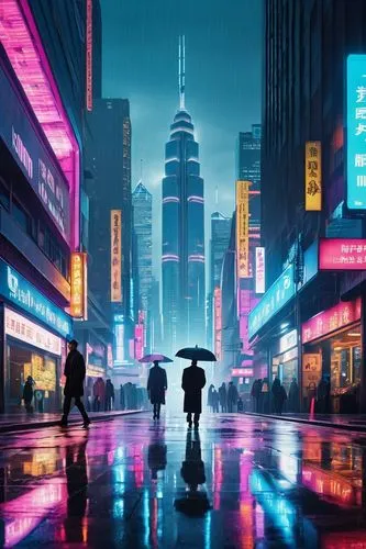 shanghai,hong kong,taipei,cyberpunk,hk,kowloon,shinjuku,chongqing,tokyo,taipei 101,tokyo city,nanjing,hong,taipei city,harbour city,hongkong,dystopian,cityscape,futuristic,china,Art,Artistic Painting,Artistic Painting 07