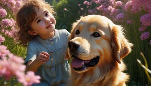 boy and dog,golden retriever,little boy and girl,girl with dog,companion dog,children's background,dog pure-breed,dog breed,golden retriver,goldens,tenderness,retriever,girl and boy outdoor,mans best friend,tenderhearted,companionship,love for animals,honden,puppy pet,little girl and mother,Photography,Artistic Photography,Artistic Photography 06