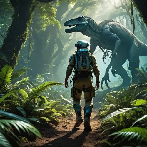 cg artwork,4k wallpaper,boba fett,blue elephant,dino,game art,full hd wallpaper,concept art,patrols,predator,raptor,on the hunt,dinosaruio,size comparison,game illustration,fallen giants valley,sci fiction illustration,encounter,cynorhodon,ark,Photography,General,Realistic