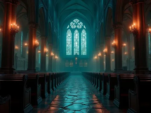 haunted cathedral,cathedral,gothic church,sanctuary,ecclesiatical,transept,cathedrals,aisle,duomo,ecclesiastical,liturgy,illumination,ecclesiastic,the cathedral,risen,sanctum,black church,organ pipes,hall of the fallen,nidaros cathedral,Photography,General,Realistic