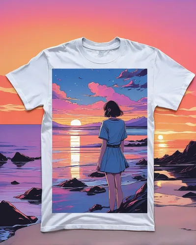 print on t-shirt,isolated t-shirt,loving couple sunrise,girl in t-shirt,t-shirt printing,coast sunset,cool remeras,sunset beach,t-shirt,t shirt,beach background,tshirt,vintage couple silhouette,gradient effect,the sun has set,80's design,sunset,sunrise beach,t shirts,premium shirt,Illustration,Black and White,Black and White 12