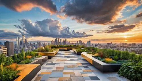 roof landscape,roof garden,roof terrace,landscape design sydney,landscape designers sydney,penthouses,landscaped,skypark,sky apartment,roof top pool,roof top,sathorn,terrasse,skyloft,garden design sydney,helipad,rooftops,highline,outdoor dining,terraza,Art,Artistic Painting,Artistic Painting 45