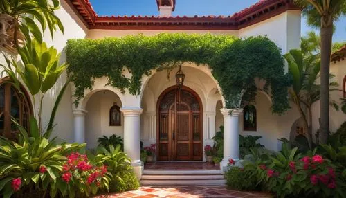 santa barbara,entryway,hacienda,house entrance,ojai,casa,palmilla,front door,entranceway,sdsu,altadena,entryways,courtyards,palo alto,patios,courtyard,patio,portico,the threshold of the house,coronado,Illustration,Retro,Retro 16