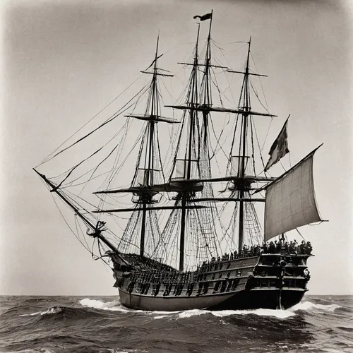 baltimore clipper,full-rigged ship,barquentine,east indiaman,trireme,galleon ship,sloop-of-war,galleon,manila galleon,sea sailing ship,caravel,mayflower,barque,tallship,sail ship,three masted sailing ship,windjammer,sailer,sailing ship,steam frigate,Photography,Black and white photography,Black and White Photography 15