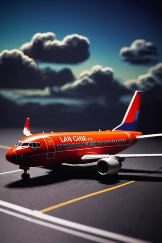 Create a suspenseful short story set on a Lan Chile airplane.,southwest airlines,fokker f28 fellowship,boeing 717,twinjet,taxiway,mcdonnell douglas md-80,model aircraft,business jet,toy airplane,jet p