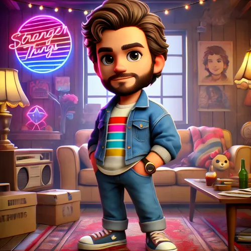 cartoon doctor,retro styled,cute cartoon character,pedros,joaquin,kovic,funko,retro style,retro cartoon people,stylish boy,bigby,retro background,retro look,retro diner,benicio,littlebigplanet,logan,z