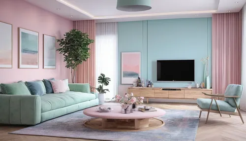 livingroom,pastel colors,living room,apartment lounge,sitting room,pastels,interior design,modern decor,modern room,modern living room,an apartment,interior decoration,apartment,soft furniture,family room,great room,3d rendering,shabby-chic,bonus room,sofa set,Art,Classical Oil Painting,Classical Oil Painting 16