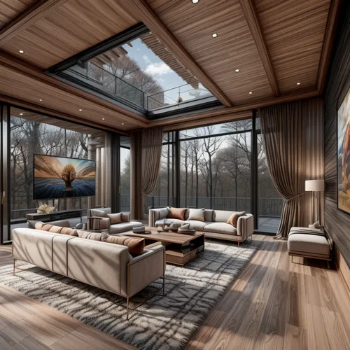 modern living room,luxury home interior,interior modern design,livingroom,the cabin in the mountains,living room,modern room,chalet,family room,wood deck,great room,hardwood floors,cabin,wooden windows,billiard room,luxury property,loft,beautiful home,wooden floor,log cabin