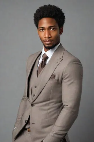 a young black man is posing for a po,a black man on a suit,black businessman,smollett,ikechukwu,african american male,men's suit