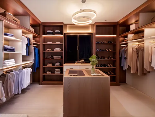 walk-in closet,closet,wardrobe,women's closet,boutique,showroom,cabinetry,modern style,shop fittings,interior design,under-cabinet lighting,pantry,interior modern design,kitchen shop,modern room,the shop,men's wear,dress shop,store,cabinets