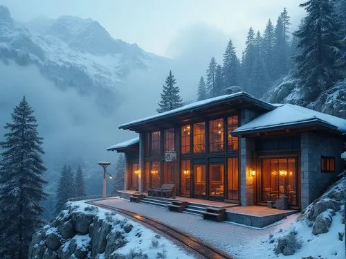 the cabin in the mountains,house in the mountains,house in mountains,mountain hut,winter house,mountain huts,snow house,snow shelter,chalet,log cabin,log home,alpine hut,beautiful home,snowed in,snowy landscape,snowhotel,alpine style,avalanche protection,snow roof,snow landscape,Photography,General,Realistic