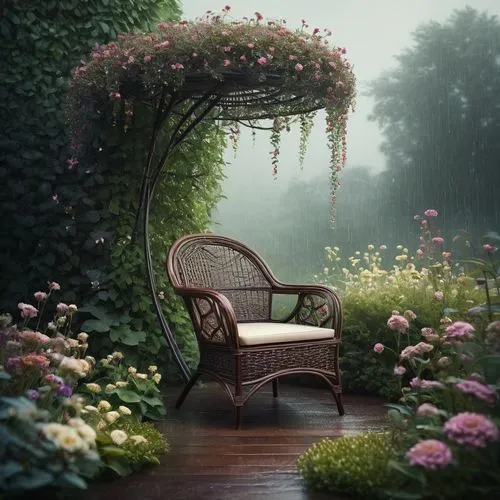 floral chair,garden bench,chair and umbrella,chair in field,garden swing,outdoor bench,porch swing,garden dew,pink chair,old chair,pergola,floral corner,chairs,rocking chair,meadows of dew,bench,nature garden,green garden,bench chair,therapy room,Illustration,Realistic Fantasy,Realistic Fantasy 15