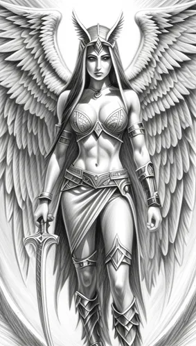 archangel,the archangel,goddess of justice,cybele,dark angel,angel line art,female warrior,warrior woman,angelology,angel of death,athena,death angel,black angel,angel,angel wings,angel wing,fantasy w