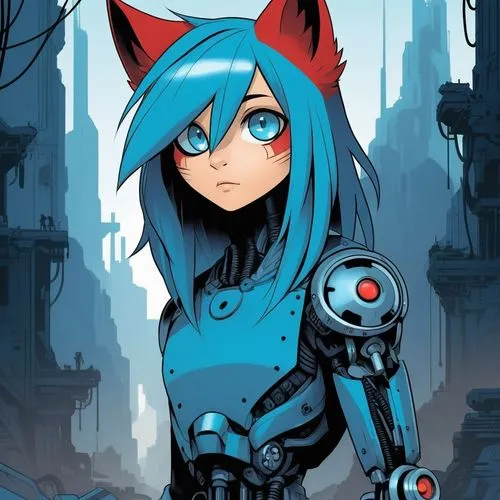 cyberdog,mae,klayton,vector girl,domino,automatica,Illustration,American Style,American Style 09