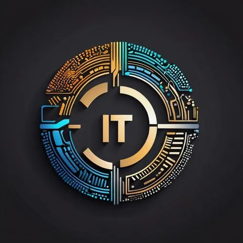 A Logo composed of electronic chips or computer equipment shapes to represent the innovation and advancement of the IT & Technology industry.,teridax,tec,temco,token,t badge,ticketron,etn,iti,thrunet,