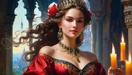 noblewoman,esmeralda,fantasy art,fantasy portrait,triss,persia,liliana,fantasy picture,noblewomen,principessa,leighton,inara,sheherazade,guinevere,gitana,gothel,rosalinda,lucrezia,mervat,amidala,Conceptual Art,Fantasy,Fantasy 05