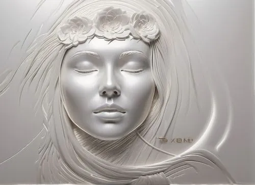 sculpt,paper art,art deco woman,woman sculpture,the angel with the veronica veil,decorative figure,white lady,woman's face,glass painting,death mask,tears bronze,allies sculpture,dead bride,silver lacquer,woman face,sculptor,bridal veil,sculpture,png sculpture,headdress