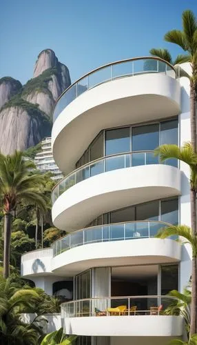 fresnaye,penthouses,luxury property,niteroi,futuristic architecture,tropical house,residencial,malaparte,modern architecture,luxury real estate,luxury home,dreamhouse,balconies,faena,calpe,modern house,exterior decoration,riviera,inmobiliaria,luxury hotel,Illustration,Abstract Fantasy,Abstract Fantasy 04