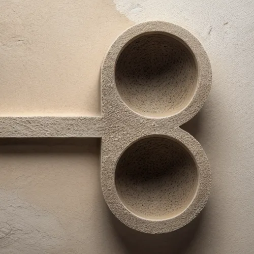 structural plaster,paper towel holder,wall lamp,wall plaster,wall light,toilet roll holder,architectural detail,coat hooks,house numbering,wood-fibre boards,mouldings,punctuation marks,wall plate,mortar and pestle,candlestick for three candles,plumbing fixture,trivet,kraft paper,3d object,concrete construction,Material,Material,Sedimentary rock