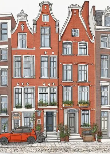 houses clipart,rowhouses,townhouses,rowhouse,mansard,row houses,herengracht,townhouse,old town house,residentie,keizersgracht,frontages,facade painting,voorhuis,row of houses,spui,townhomes,serial houses,apartment building,huis,Conceptual Art,Daily,Daily 35